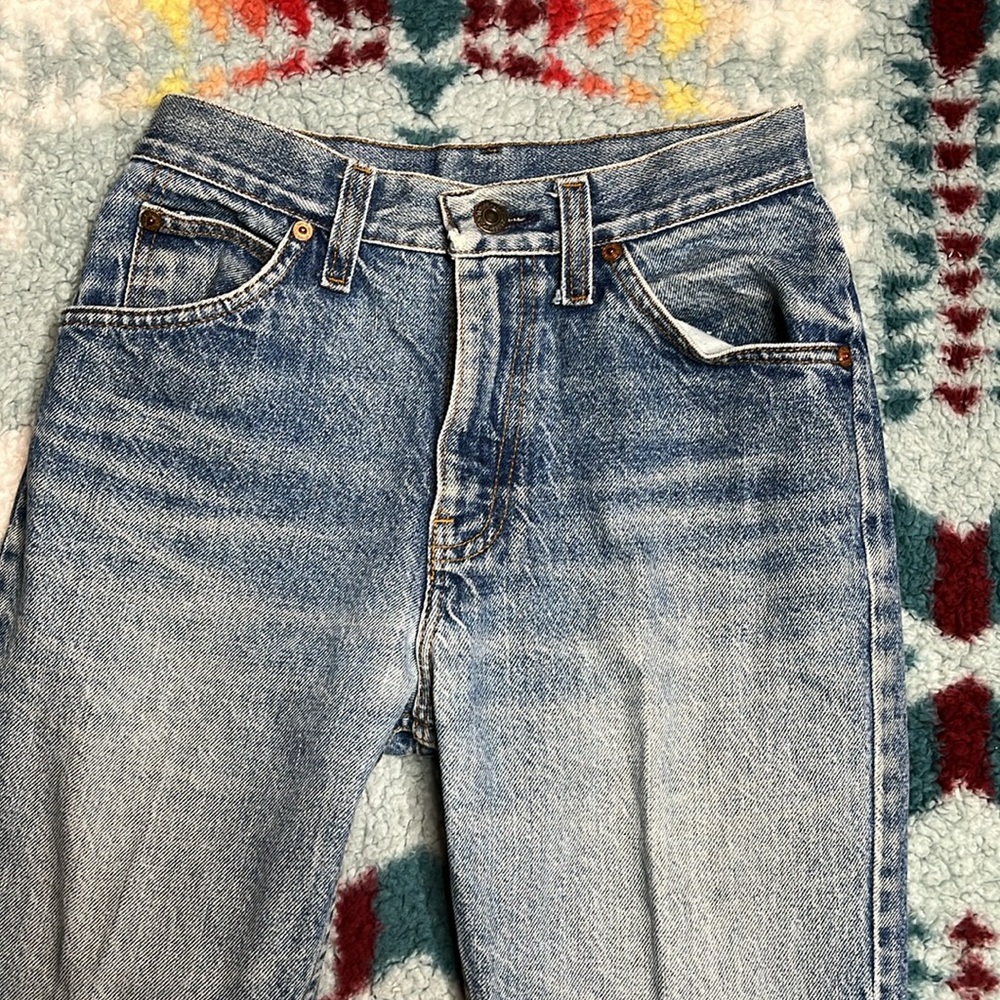Levi’s vintage 80s orange tab cropped jeans 24” waist - Picture 4 of 13